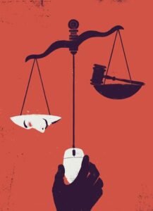 Ilustrasi adagium hukum tentang sosok pengendali kehendak hukum